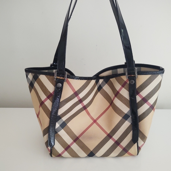 Burberry Canterbury Black Patent Bag - Picture 2 of 14